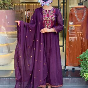 High-quality cotton top, bottom, and dupatta with elegant design, perfect for wholesale orders.